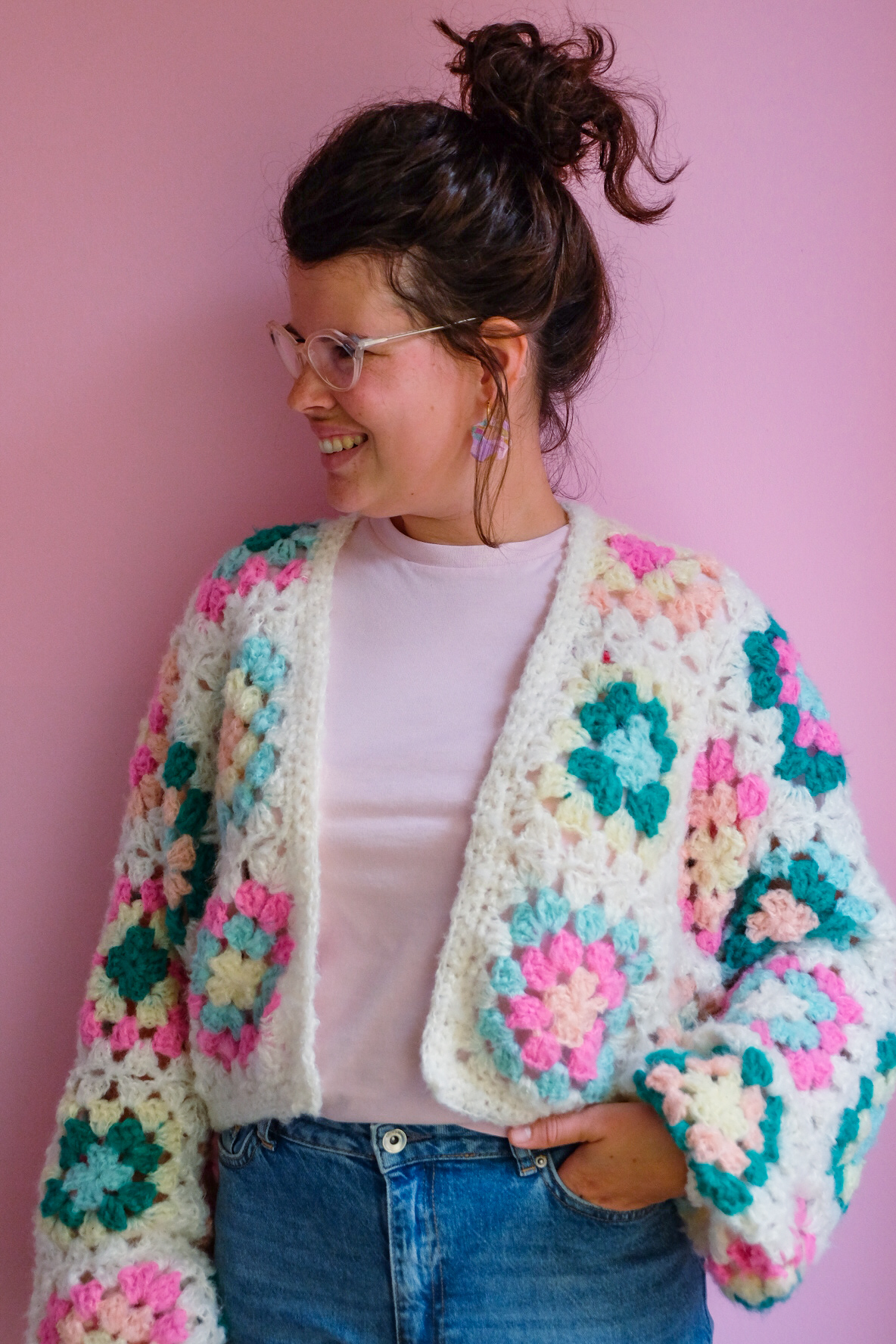 Haakpatroon Granny Square Vest Haakpatroon Granny Square Vest