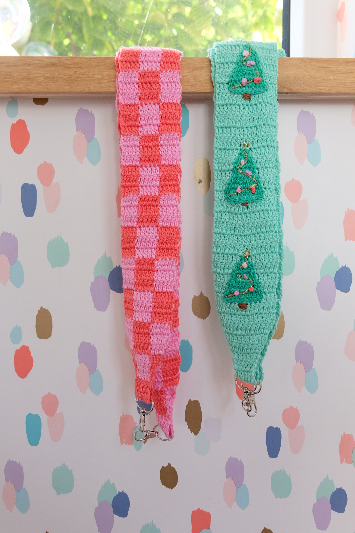 haakpatroon - blokjes telefoonkoord/bagstrap - Afbeelding 6